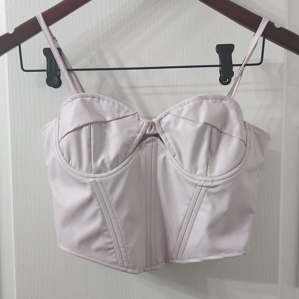 Forever 21 Lavender Bustier Bra Top